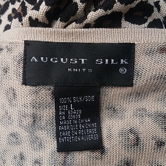 August Vintage silk  cardigan top - Picture 5 of 6